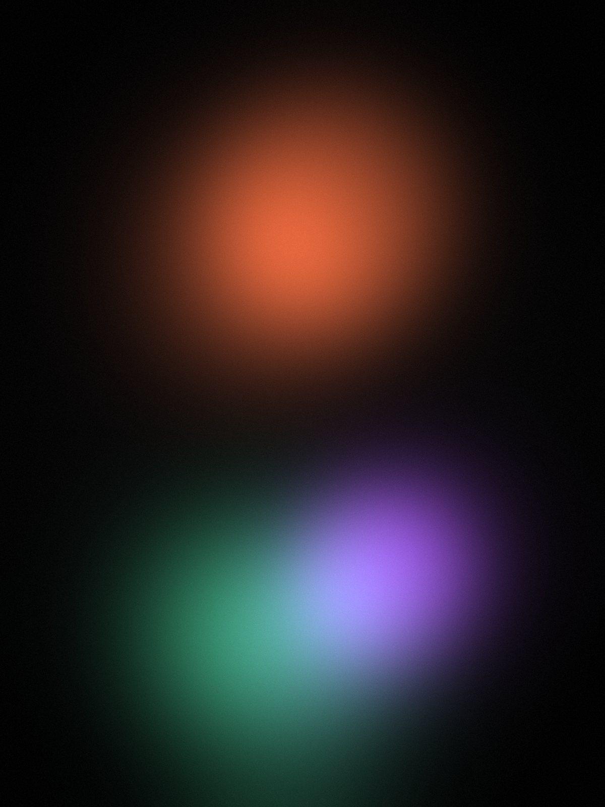 A black canvas with soft, out-of-focus neon color. This piece hasn't been shown yet.